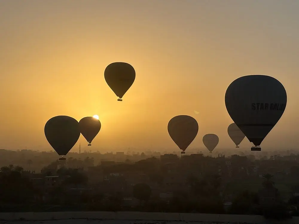 Hot Air Balloon Ride in Luxor at Sunrise
