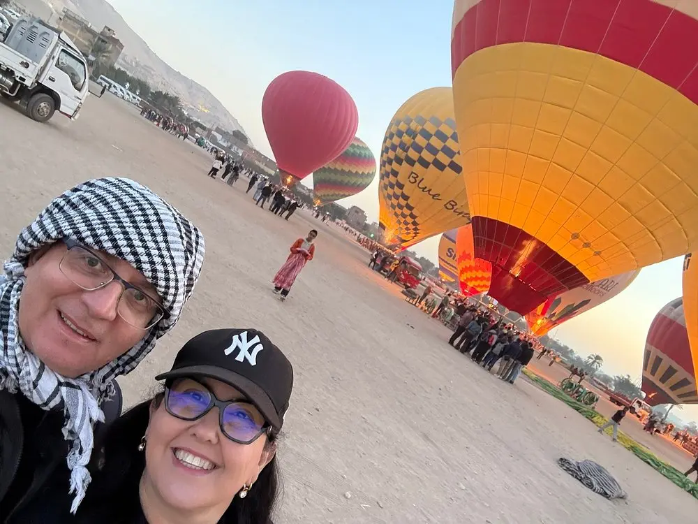 Hot Air Balloon Ride in Luxor at Sunrise