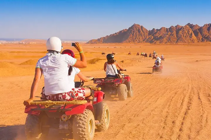 Hurghada: Desert Safari – Quad Bike, ATV, Camel Ride & Bedouin Village
